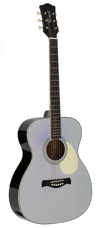 Richwood - HSA-55-GS - auditorium guitar with solid spruce top – Top, Silver
