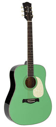 Richwood - HSD-55-GN - dreadnought guitar with solid spruce top – Mint Green
