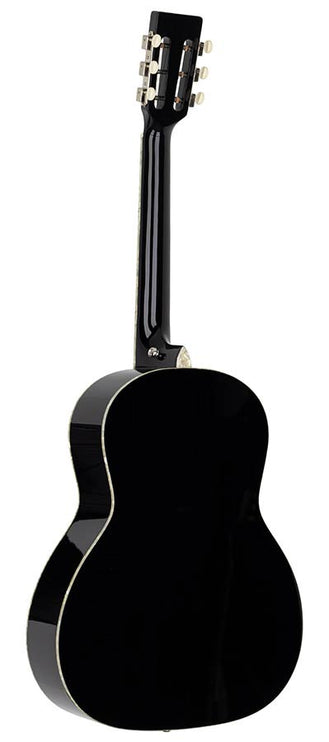 Richwood - Hsp-55-Bk - Parlor Guitar With Solid Spruce Top – Top, Black