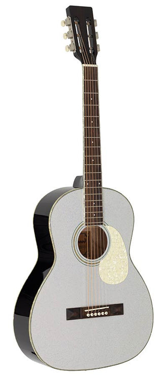 Richwood - HSP-55-GS - parlor guitar with solid spruce top – Top, Silver