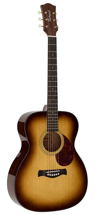Richwood - HSA-40-SB - auditorium guitar with solid spruce top – Edge Sunburst