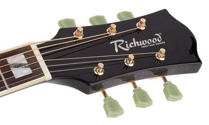 Richwood - Hsds-42-Tbk - Dreadnought Guitar With Solid Spruce Top – Transparent Black