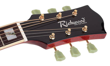 Richwood - Hsjs-42-Trd - Jumbo Guitar With Solid Spruce Top – Transparent Red