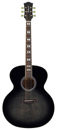 Richwood - Hsjs-42-Tbk - Jumbo Guitar With Solid Spruce Top – Transparent Black