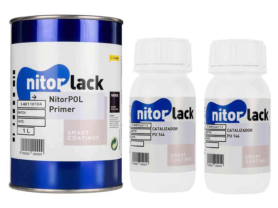 NitorLACK - N140110104 - polyurethane primer, white - 1000ml can + 500ml hardener