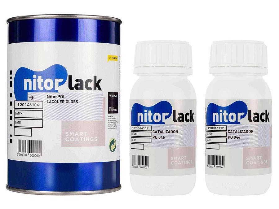 NitorLACK - N120146104 - polyurethane lacquer, gloss clear - 1000ml can + 500ml hardener