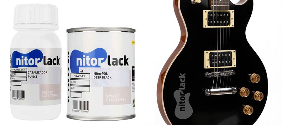 NitorLACK - N167041108 - polyurethane paint deep black - 500ml can + 250ml hardener