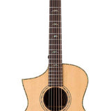 lefty concert guitar all solid tonewoods, amara eb back & sides & fb, Fishman, natural, with bag
