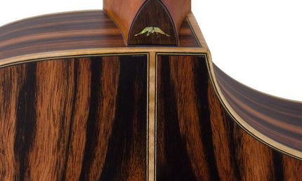 lefty concert guitar all solid tonewoods, amara eb back & sides & fb, Fishman, natural, with bag