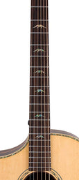 lefty concert guitar all solid tonewoods, amara eb back & sides & fb, Fishman, natural, with bag