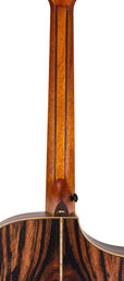 lefty concert guitar all solid tonewoods, amara eb back & sides & fb, Fishman, natural, with bag