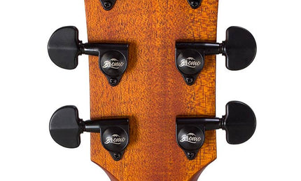 lefty concert guitar all solid tonewoods, amara eb back & sides & fb, Fishman, natural, with bag
