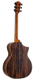 lefty concert guitar all solid tonewoods, amara eb back & sides & fb, Fishman, natural, with bag