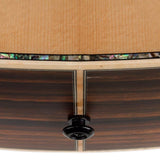 lefty concert guitar all solid tonewoods, amara eb back & sides & fb, Fishman, natural, with bag