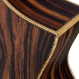 lefty concert guitar all solid tonewoods, amara eb back & sides & fb, Fishman, natural, with bag