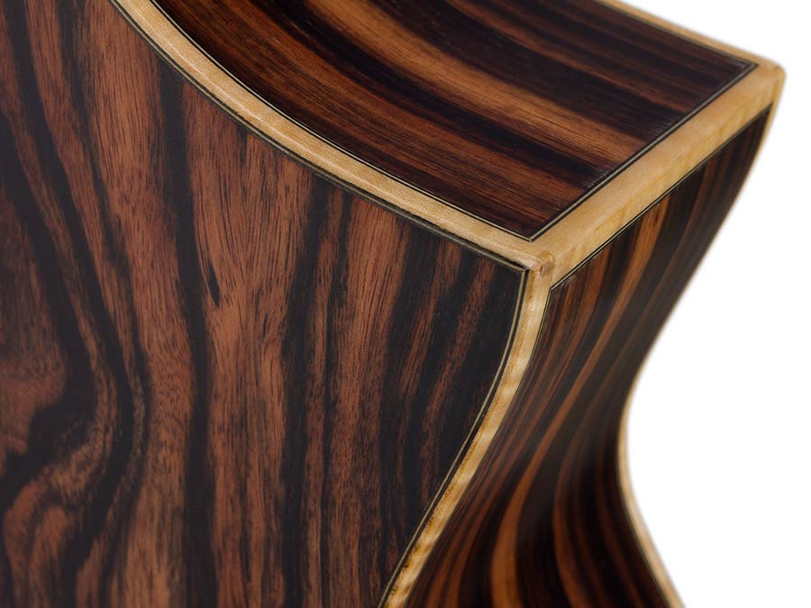 lefty concert guitar all solid tonewoods, amara eb back & sides & fb, Fishman, natural, with bag