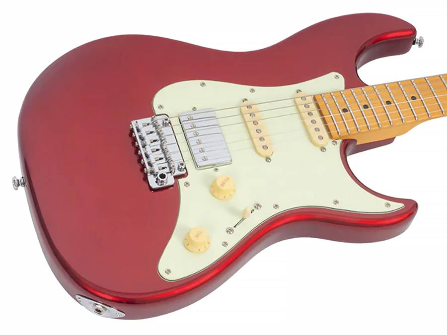 Sire Guitars - S5 Hss/car - Alder Electric Guitar S-Style 3-Tone – Apple Red