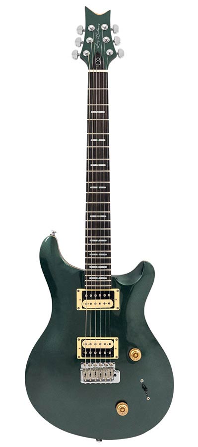 Sire Guitars - Q7/MGR - mahogany+maple top electric guitar metallic green – Metallic Green