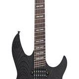 Sire Guitars - X6H6/TBK - mahogany + ash veneer electric guitar transparent black – Transparent Black,