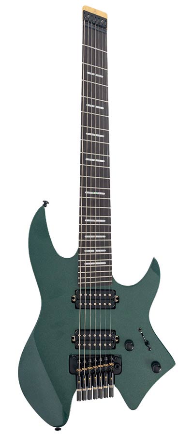 Sire Guitars - X6H7/MGR - mahogany + maple top 7-string electric guitar metallic green – Metallic Green,
