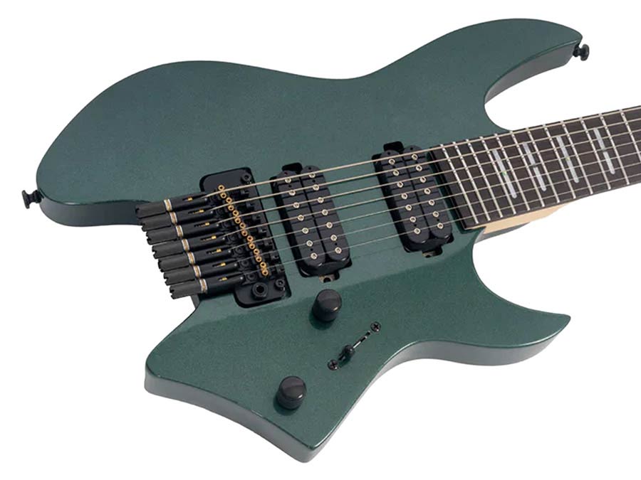 Sire Guitars - X6h7/mgr - Mahogany + Maple Top 7-String Electric Guitar – Metallic Green