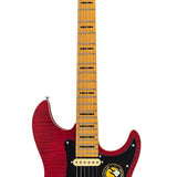 Sire Guitars - S7+ FM/STR - electric guitar S-style see through red satin – Through Red