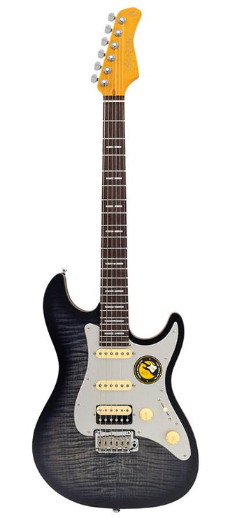 Sire Guitars - S7+ FM/TBK - electric guitar S-style transparent black satin – Transparent Black
