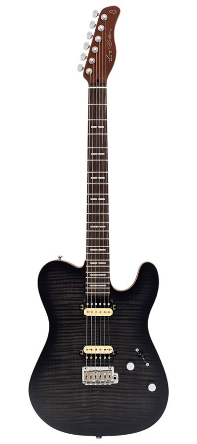 Sire Guitars - T7+ FM/TBK - electric guitar T-style transparent black satin – Transparent Black