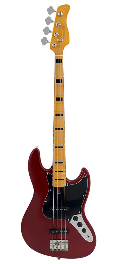 Sire Basses - V5 A4/CAR - alder 4-string passive bass guitar candy apple red – Apple Red