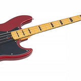 Sire Basses - V5 A4/car - Alder 4-String Passive Bass Guitar – Apple Red