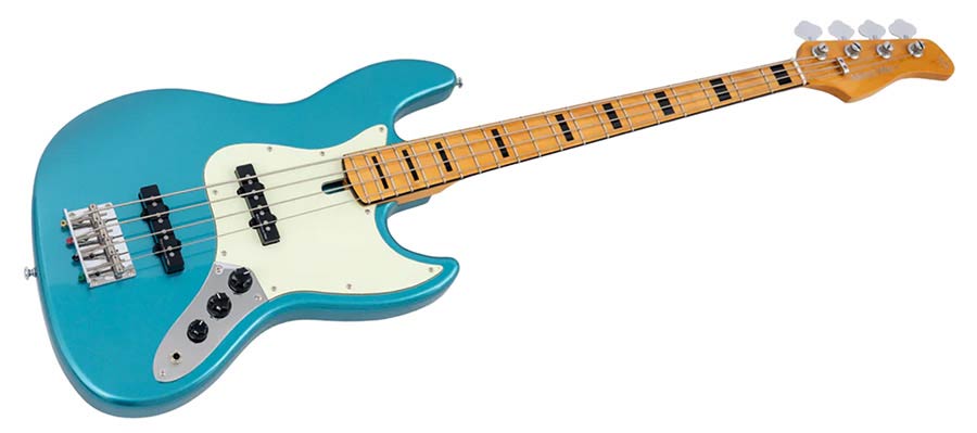 Sire Basses - V5 A4/tp - Alder 4-String Passive Bass Guitar - Tide Pool