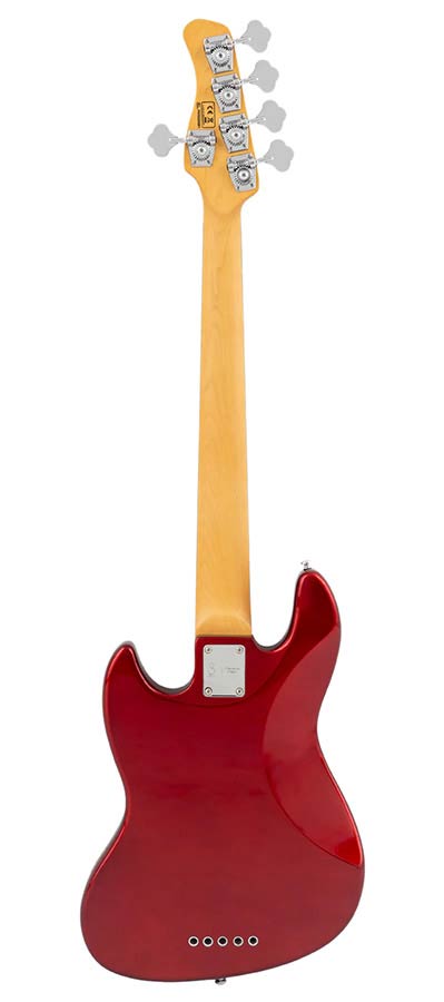 Sire Basses - V5 A5/car - Alder 5-String Passive Bass Guitar – Apple Red