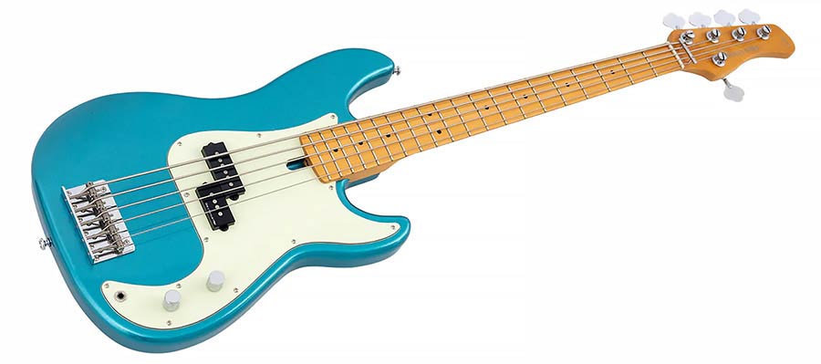 Sire Basses - P5 A5/tp - Alder 5-String Passive Bass Guitar - Tide Pool