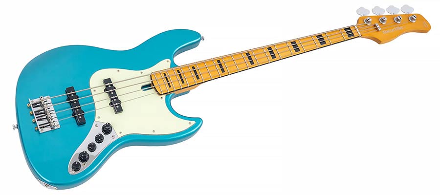 Sire Basses - V7+ A4/tp - Alder 4-String Active Bass Guitar - Tide Pool