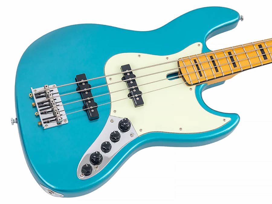 Sire Basses - V7+ A4/tp - Alder 4-String Active Bass Guitar - Tide Pool
