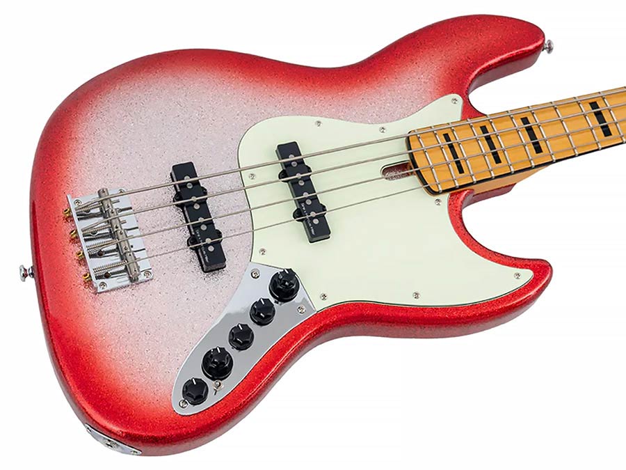 Sire Basses - V7+ A4/rds - Alder 4-String Active Bass Guitar - Red