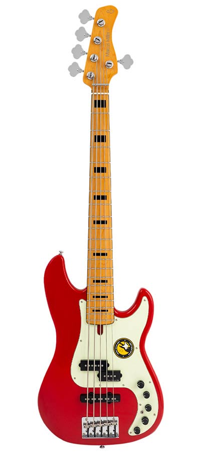 Sire Basses - P7+ A5/DRD - alder 5-string active bass guitar dakota red – Dakota Red