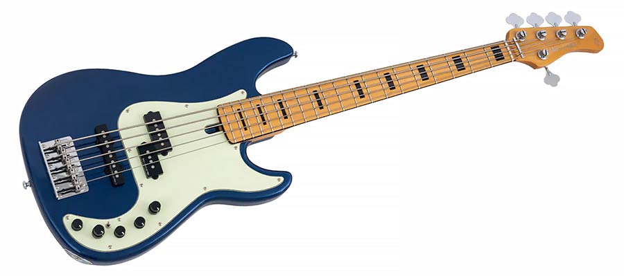 Sire Basses - P7+ A5/dna - Alder 5-String Active Bass Guitar - Dark Navy
