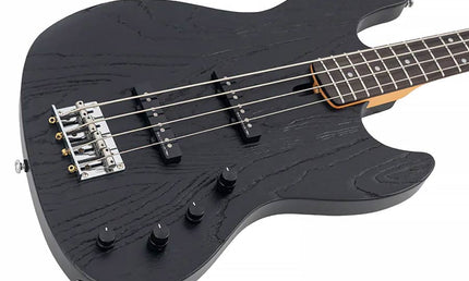 Sire Basses - V6 4/bk - Mahogany+Ash Top 4-String Active Bass Guitar - Black