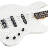 Sire Basses - V6 4/awh - Mahogany+Ash Top 4-String Active Bass Guitar – Antique White