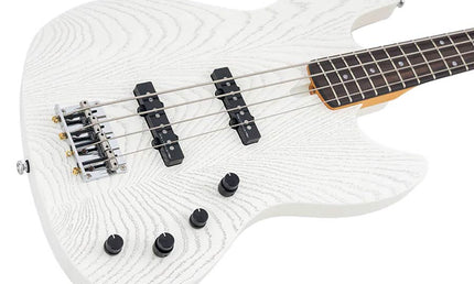 Sire Basses - V6 4/awh - Mahogany+Ash Top 4-String Active Bass Guitar – Antique White