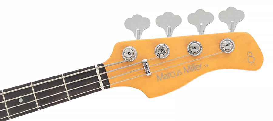 Sire Basses - V6 4/awh - Mahogany+Ash Top 4-String Active Bass Guitar – Antique White