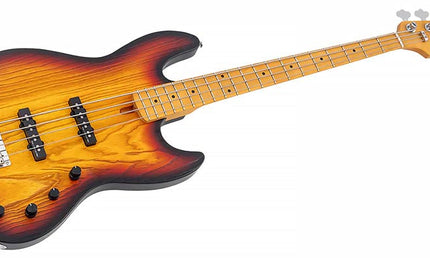 Sire Basses - V6 4/3ts - Mahogany+Ash Top 4-String Active Bass Guita3 – 3 Tone Sunburst