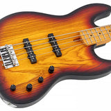 Sire Basses - V6 4/3ts - Mahogany+Ash Top 4-String Active Bass Guita3 – 3 Tone Sunburst