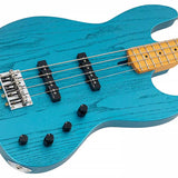 Sire Basses - V6 4/otb - Mahogany+Ash Top 4-String Active Bass Guitar Ocean – Turqoise Blue