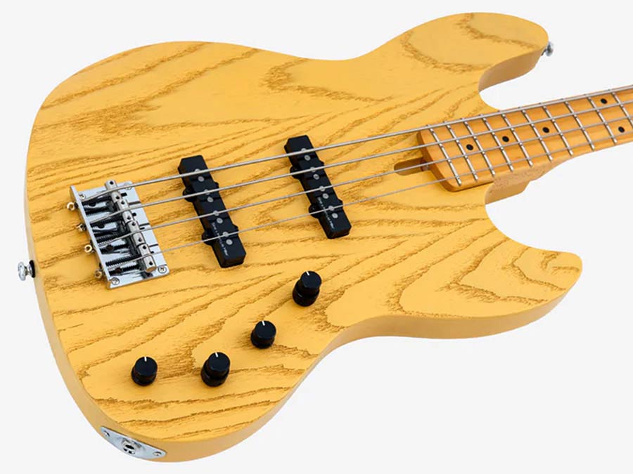 Sire Basses - V6 4/bsb - Mahogany+Ash Top 4-String Active Bass Guitar Butterscotch Blonde