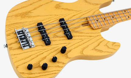 Sire Basses - V6 4/bsb - Mahogany+Ash Top 4-String Active Bass Guitar Butterscotch Blonde