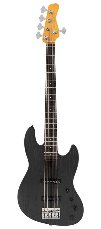 Sire Basses - V6 5/BK - mahogany+ash top 5-string active bass guitar black – Guitar Black