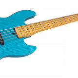 Sire Basses - V6 5/otb - Mahogany+Ash Top 5-String Active Bass Guitar Ocean – Turqoise Blue