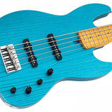 Sire Basses - V6 5/otb - Mahogany+Ash Top 5-String Active Bass Guitar Ocean – Turqoise Blue